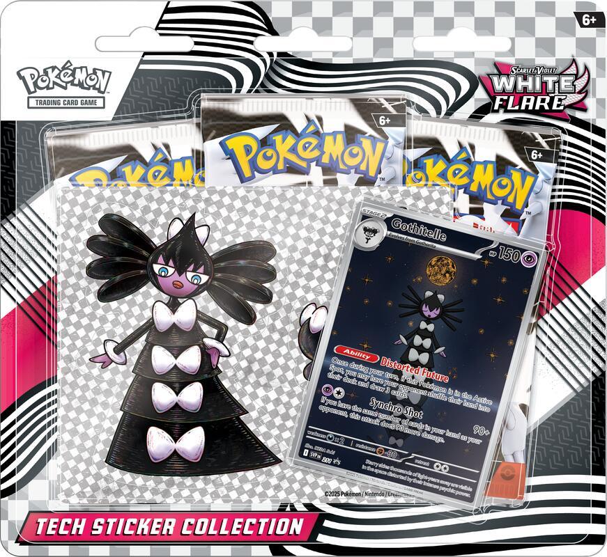 Pokémon TCG: 3 Pack Tech Sticker Collection - White Flare