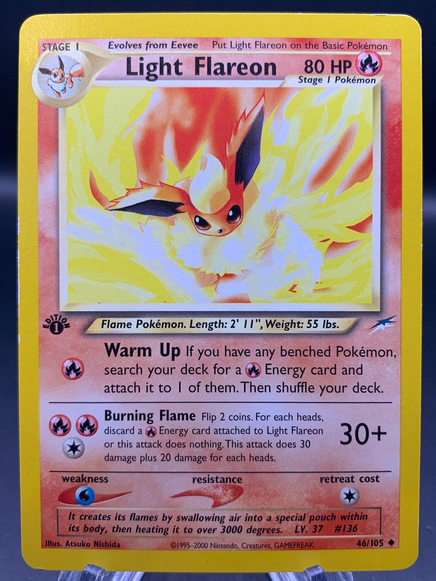 Pokémon TCG: 2000 Light Flareon - 46/105 - Neo Destiny