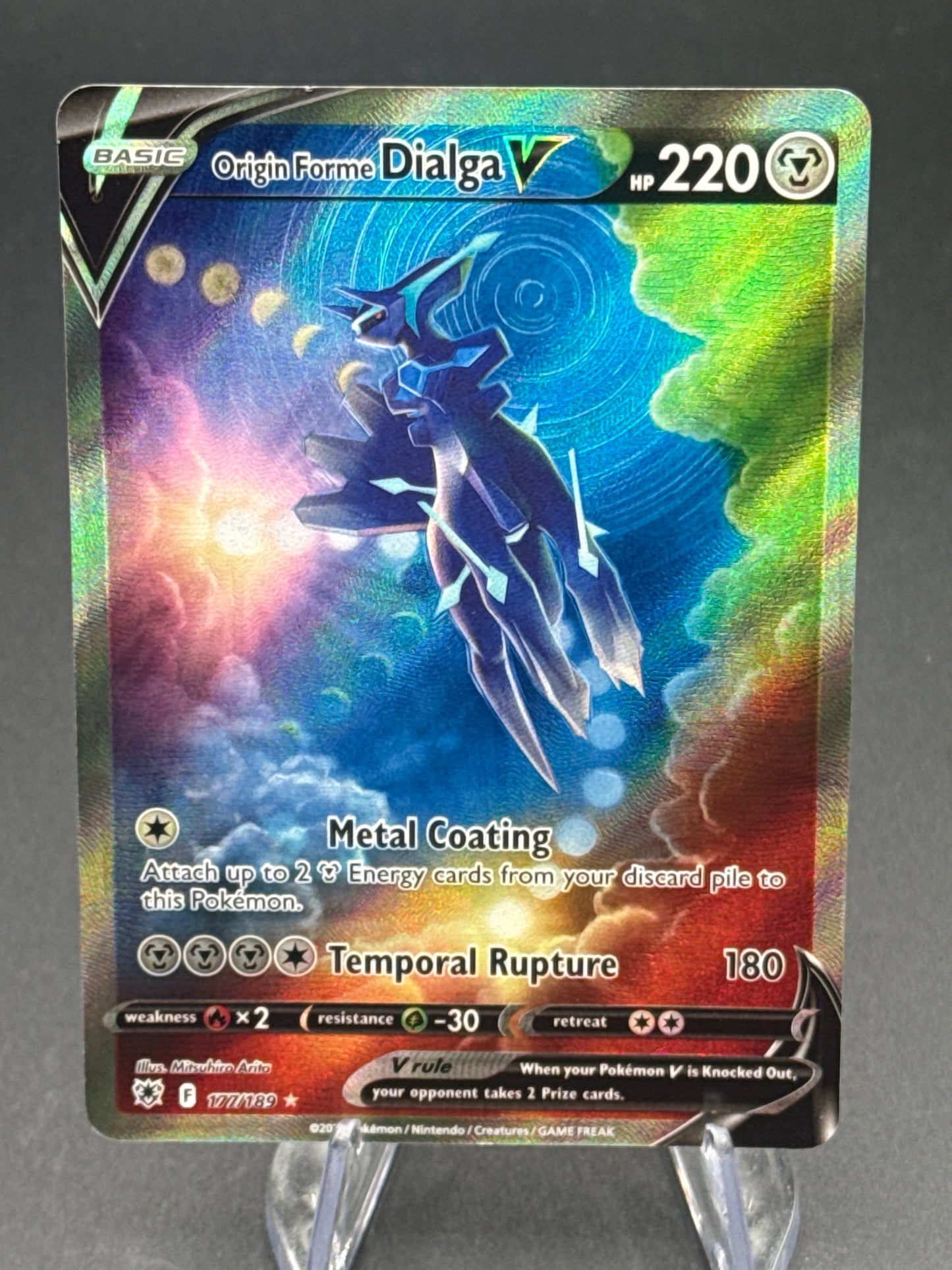 Pokémon TCG 2022 Origin Forme Dialga V - 177/189 - SWSH10: Astral Radiance