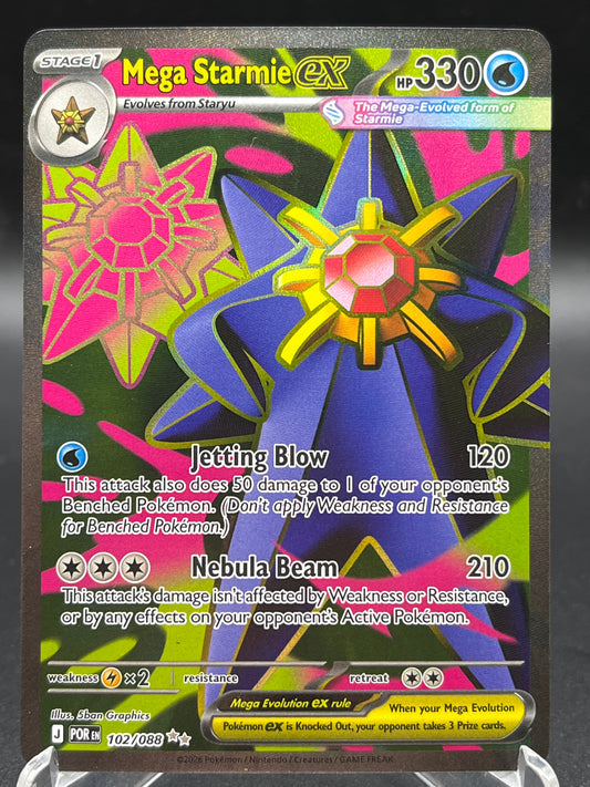 Pokémon TCG: 2026 Mega Starmie ex - 102/088 - ME03: Perfect Order