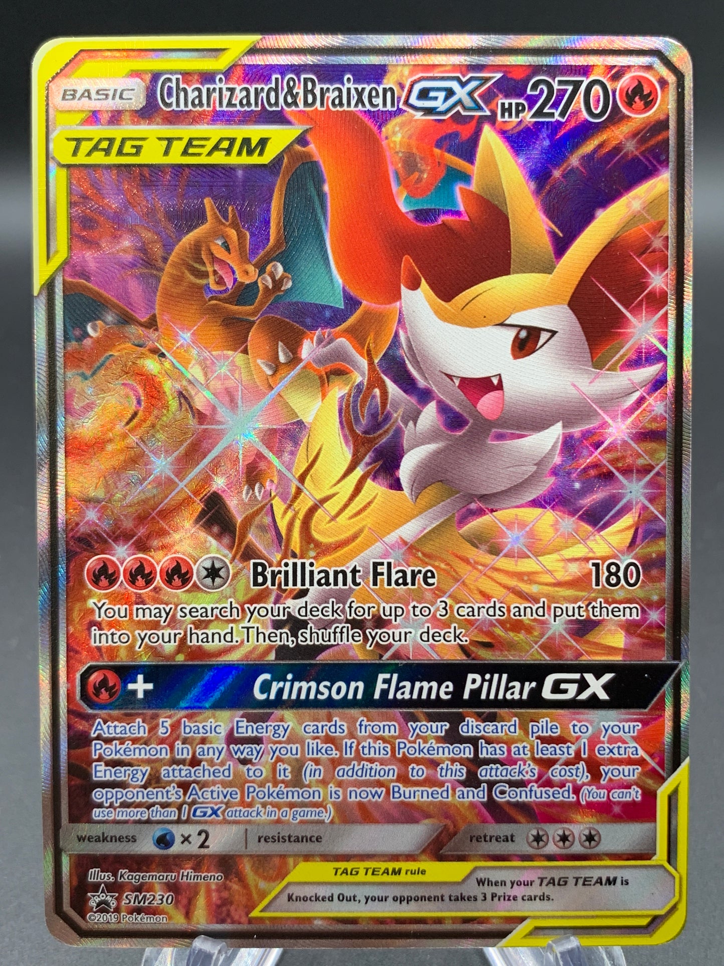 Pokémon TCG: 2019 Charizard & Braixen GX - SM230 - SM Promos