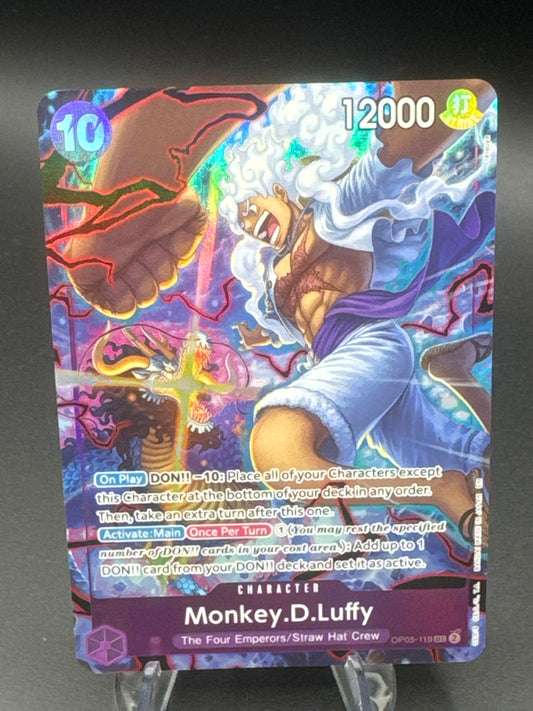 One Piece TCG: Monkey.D.Luffy Op05-119 2nd Anniversary Set Promo