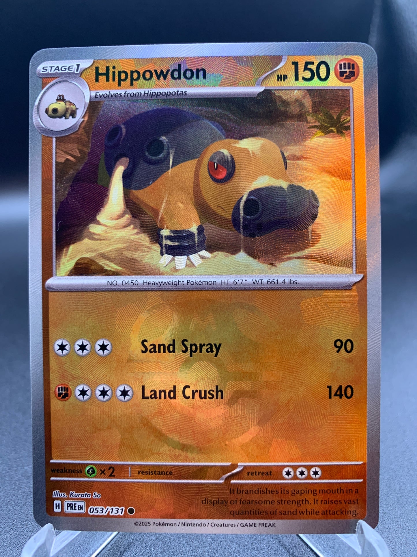 Pokémon TCG: 2024 Hippowdon 053/131 - Master Ball Prismatic Evolutions