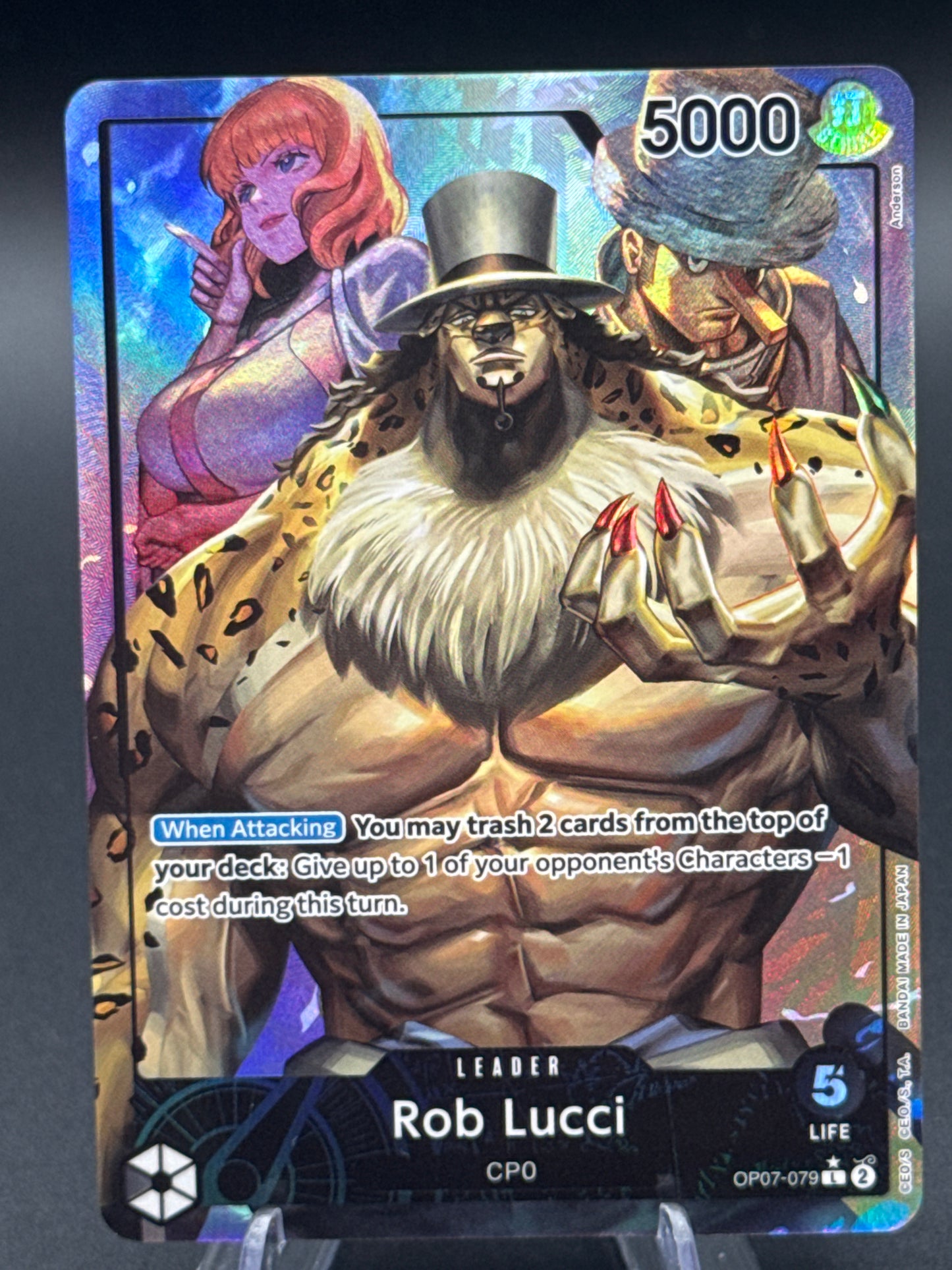 One Piece TCG: Rob Lucci (Parallel) OP07-079 L 500 Years in the Future