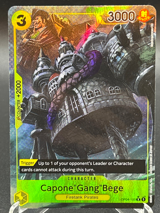 One Piece TCG: Capone"Gang"Bege (Alternate Art) OP04-100 - Kingdoms of Intrigue (OP04)