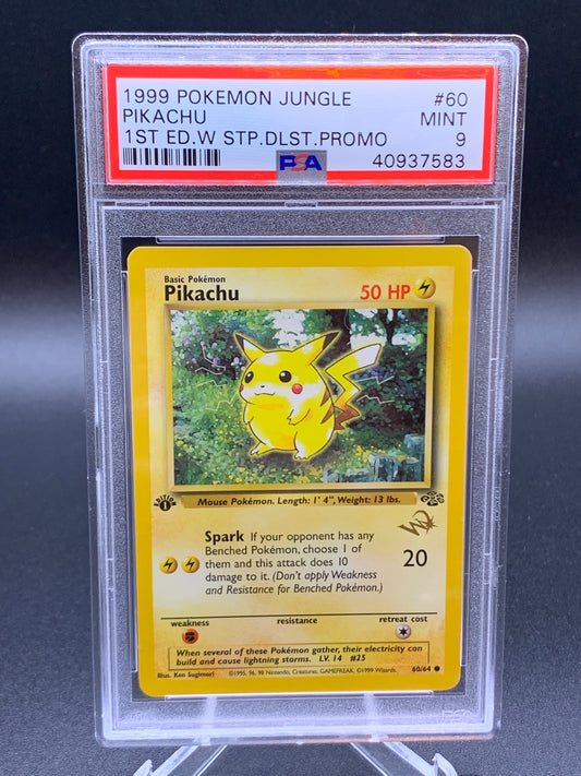 PSA 9 Pokémon TCG: 1999 Pikachu [W Stamped] WoTC Promo