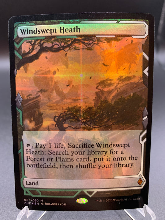 MTG TCG: Windswept Heath Foil 005/030 ZNE: Zendikar Rising Expeditions