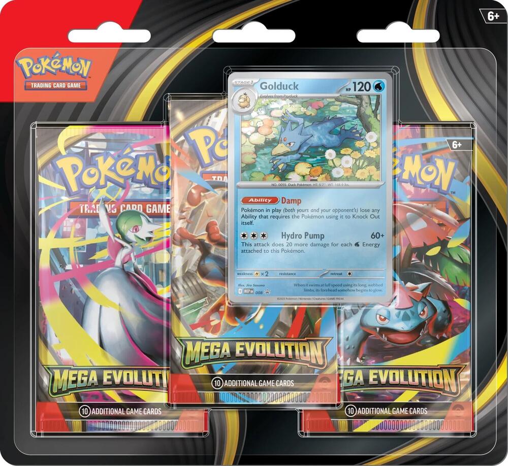 Pokémon TCG: Mega Evolution - 3 Pack Blister [Psyduck]