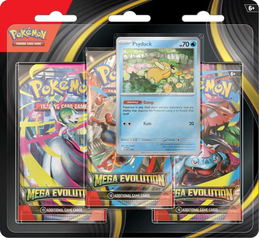Pokémon TCG: Mega Evolution - 3 Pack Blister [Psyduck]