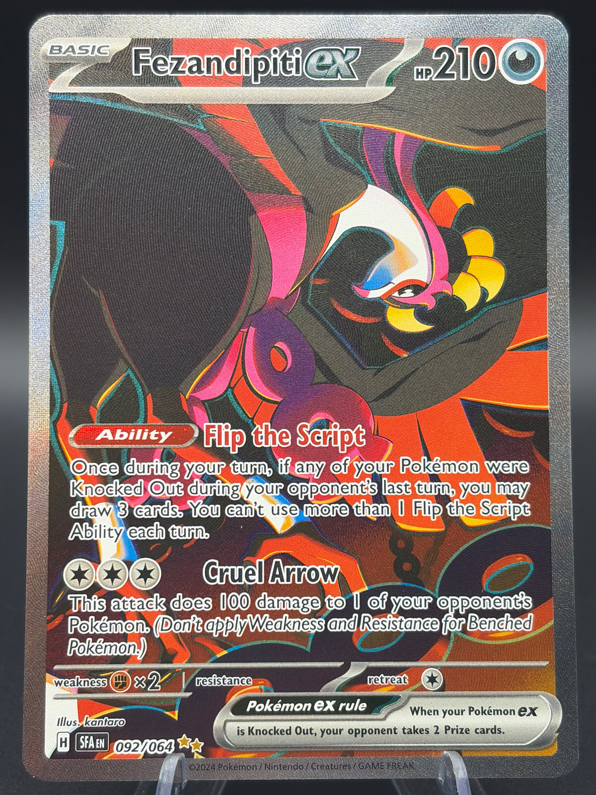 Pokémon TCG 2024 Fezandipiti ex - 092/064 - S&V: Shrouded Fable