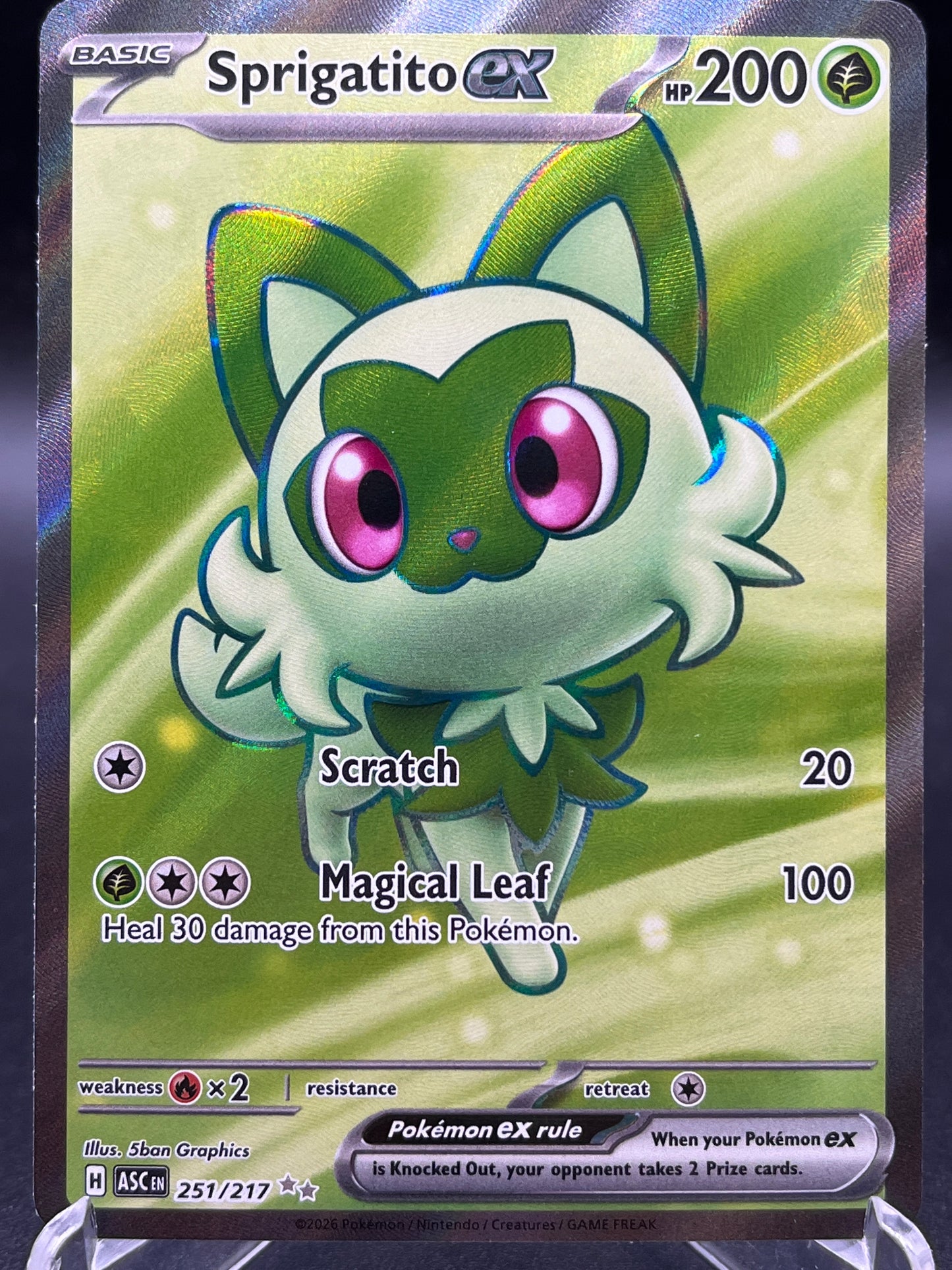 Pokémon TCG: 2026 Sprigatito EX - 251/217 - ME: Ascended Heroes