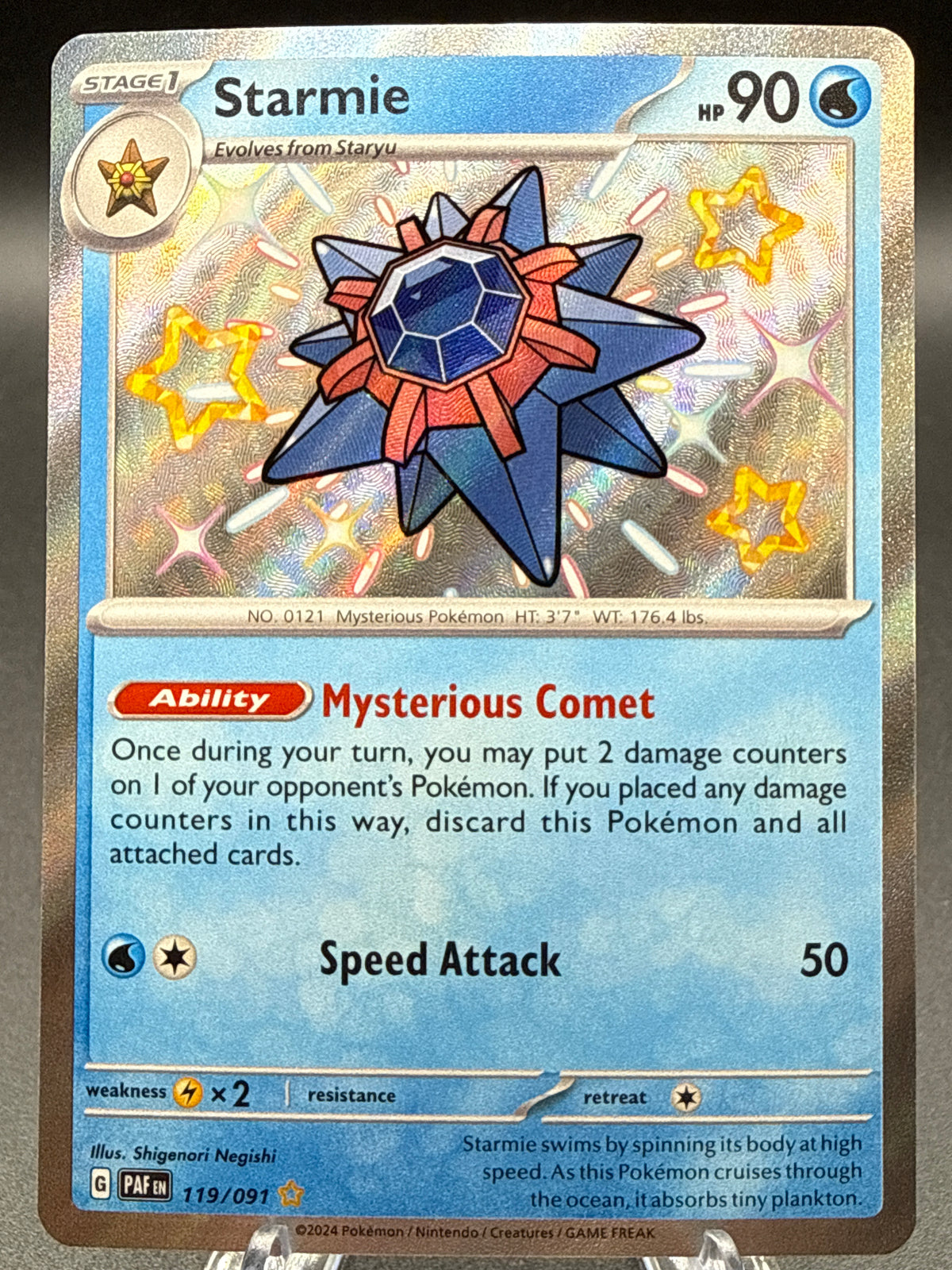 Pokémon TCG: 2024 Starmie - 119/091 - S&V Paldean Fates