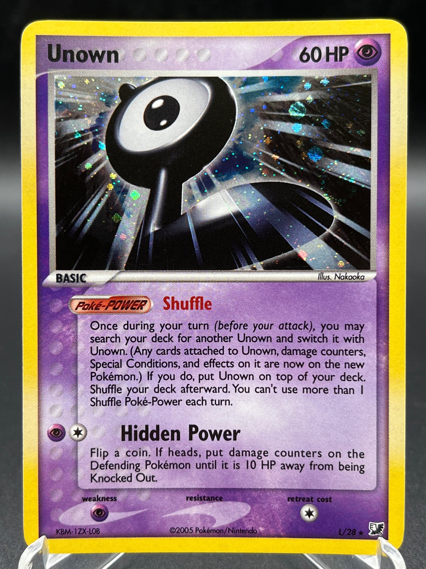 Pokémon TCG: 2005 Unown L/28 Unseen Forces