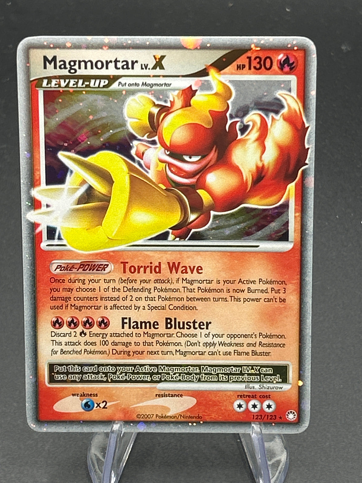 Pokémon TCG: 2007 Magmortar Lv.X 123/123 - Mysterious Treasures