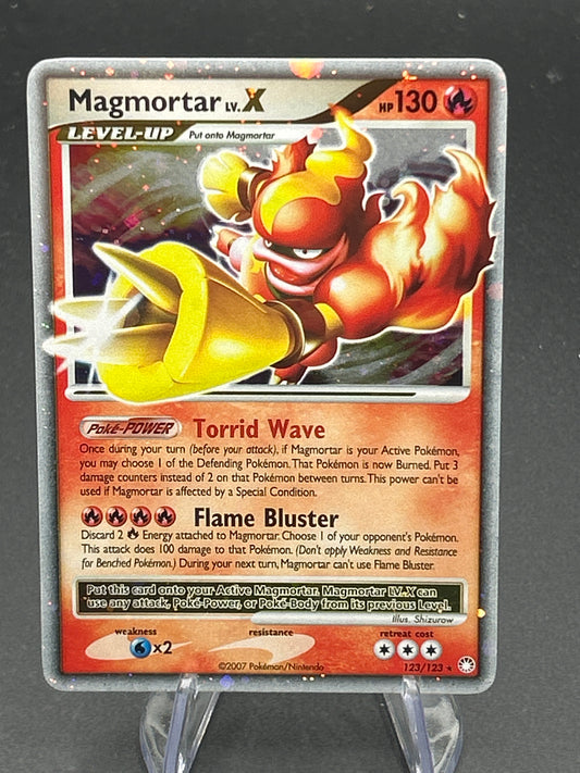Pokémon TCG: 2007 Magmortar Lv.X 123/123 - Mysterious Treasures