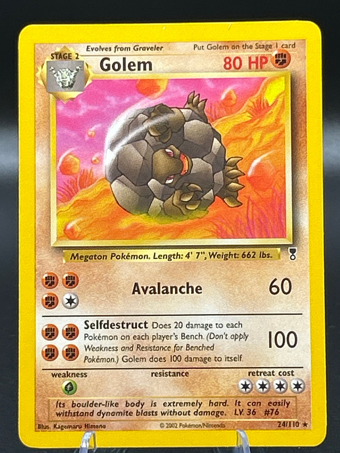 Pokémon TCG: 2002 Golem 24/110 Legendary Collection