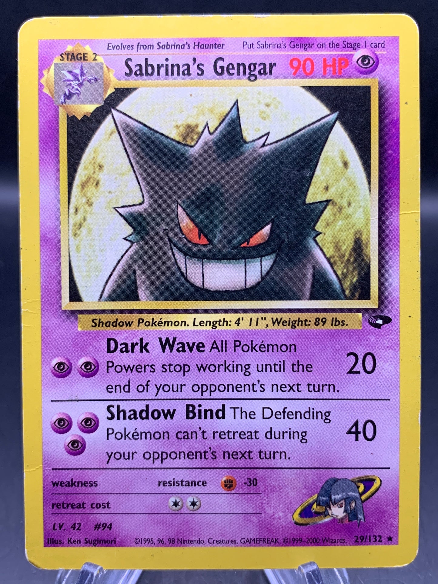 Pokémon TCG: 2000 Sabrina’s Gengar - 29/132 - Gym Challenge Non-Holo