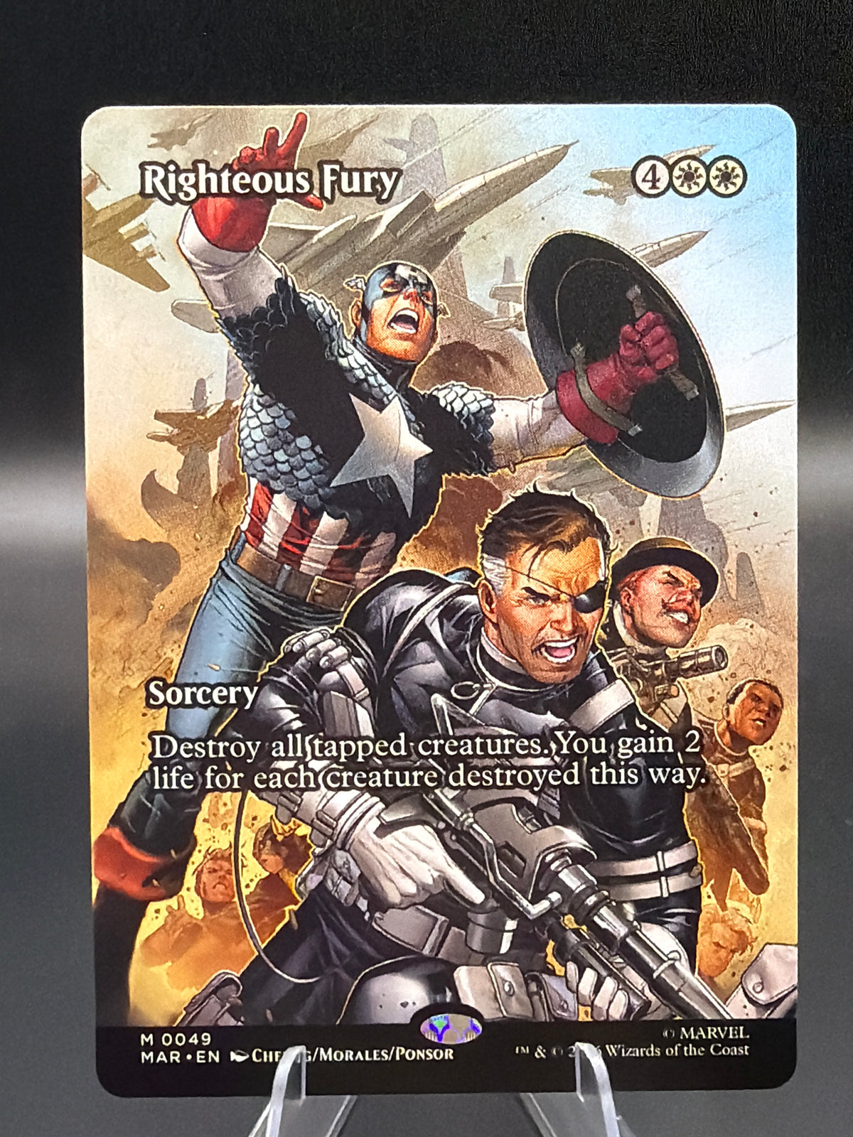 MTG TCG: 2026 Righteous Fury (Borderless) - 0049 - Marvel Universe Eternal-Legal (MAR)