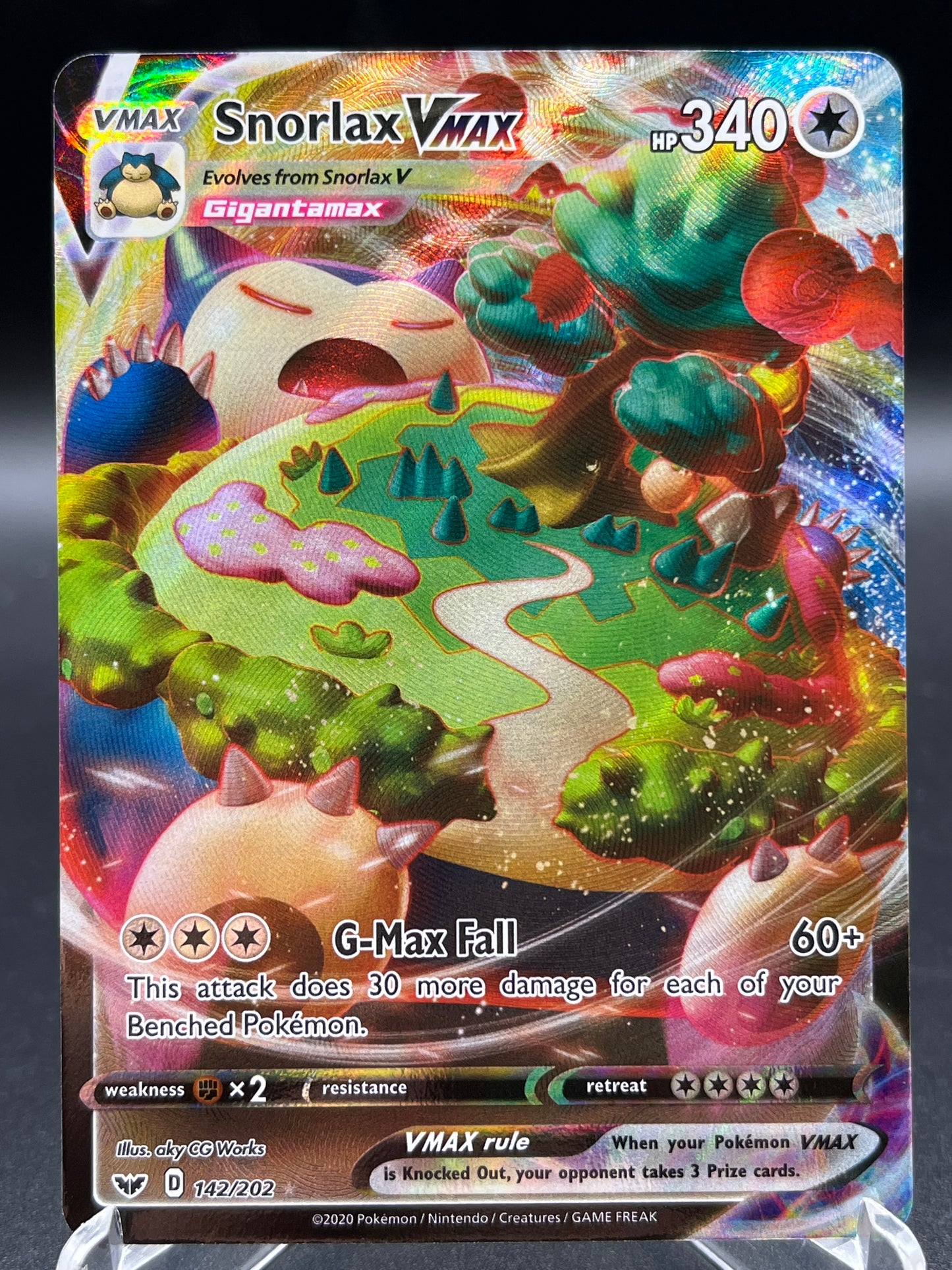Pokémon TCG: 2020 Snorlax VMAX 142/202 SWSH: Sword & Shield Base Set