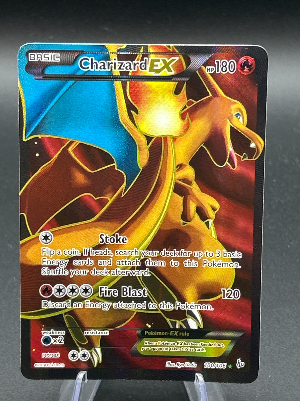 Pokémon TCG: 2014 Charizard EX - 100/106 - XY: Flashfire Full Art