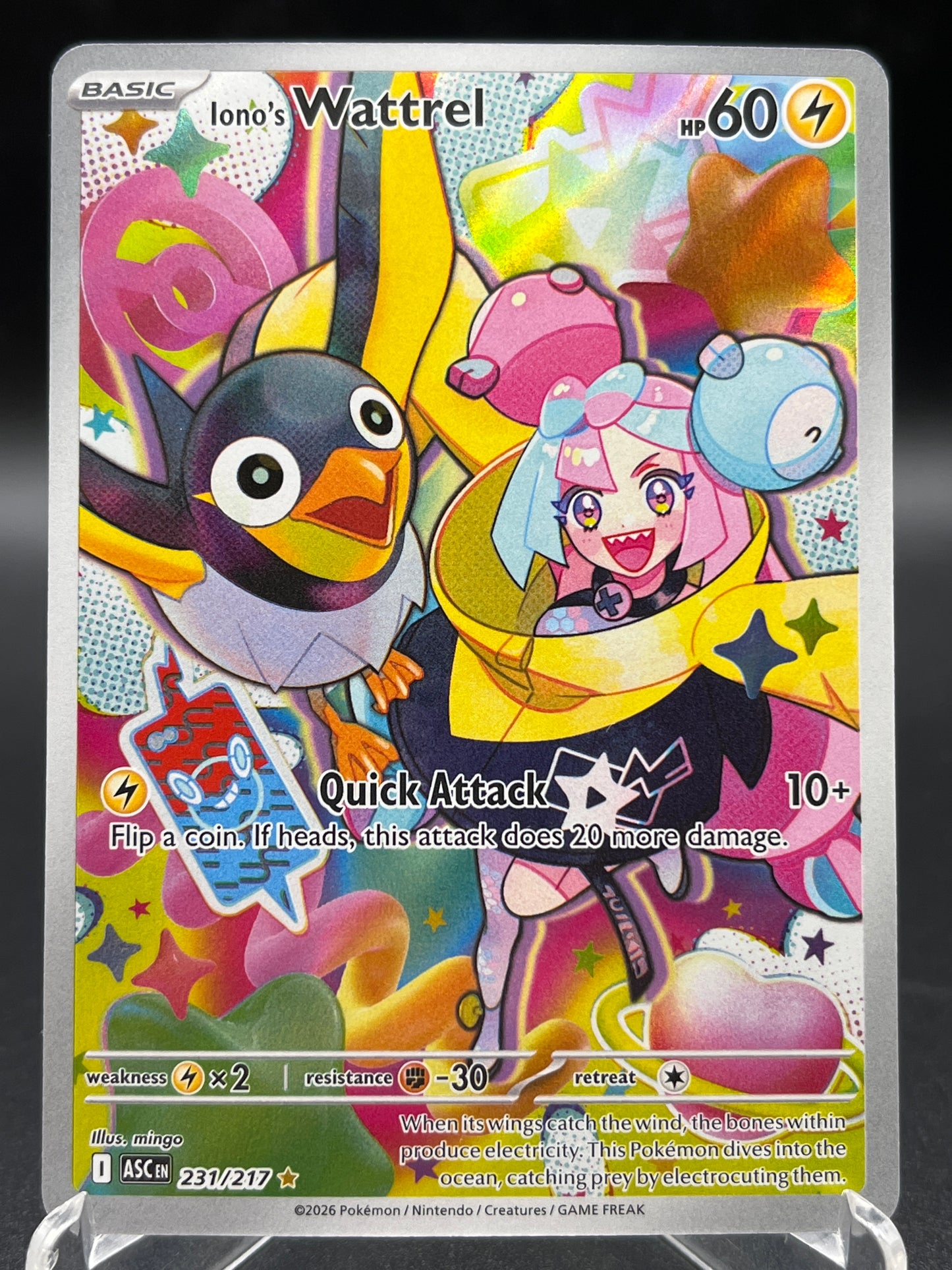 Pokémon TCG: 2025 Iono's Wattrel - 231/217 - ME: Ascended Heroes