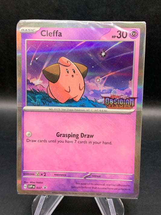 Pokémon TCG: 2023 Cleffa 037 SV: Obsidian Flames Prerelease Promo Sealed