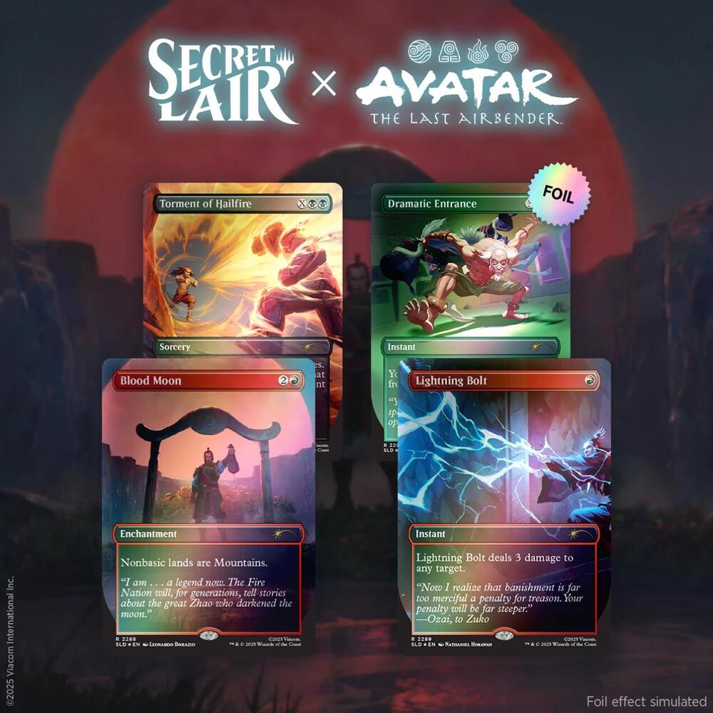 Magic The Gathering: Secret Lair x Avatar: The Last Airbender: Everything Changed - Rainbow Foil Edition - Secret Lair Drop Series (SLD)