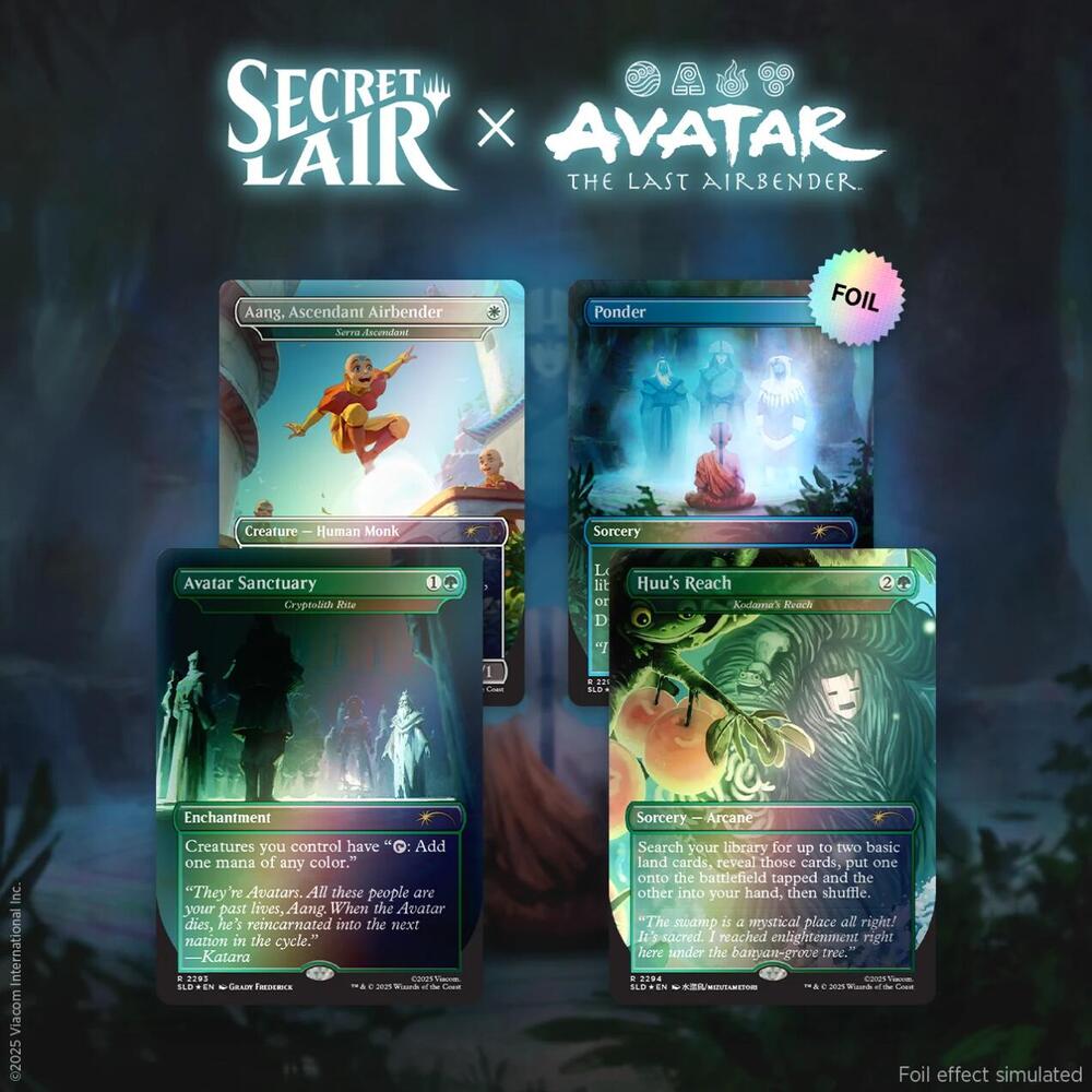 Magic The Gathering: Secret Lair x Avatar: The Last Airbender: A Lot To Learn - Rainbow Foil Edition