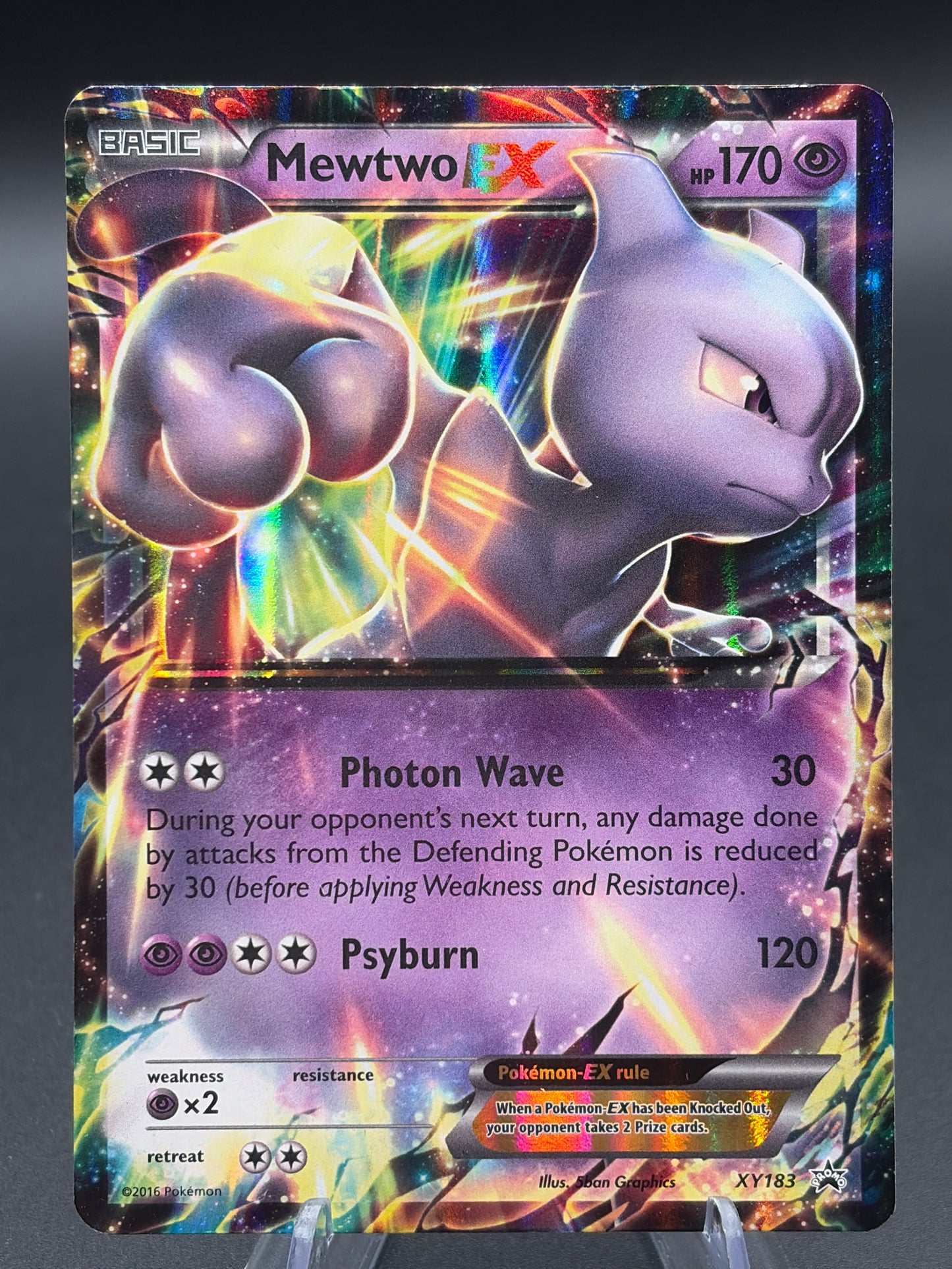 Pokémon TCG: 2016 Mewtwo EX XY183 XY Promo (Lightly Played)