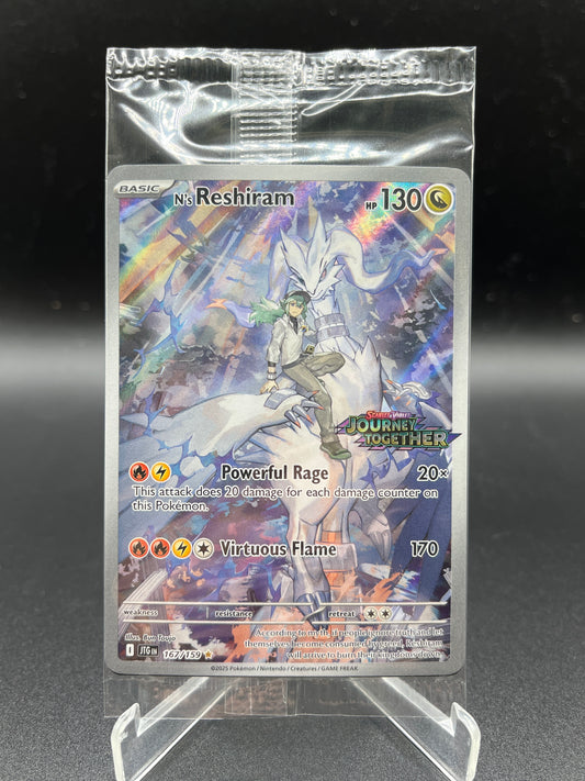 Pokémon TCG: 2025 N's Reshiram 167/159 SV: Journey Together Stamped Promo Sealed
