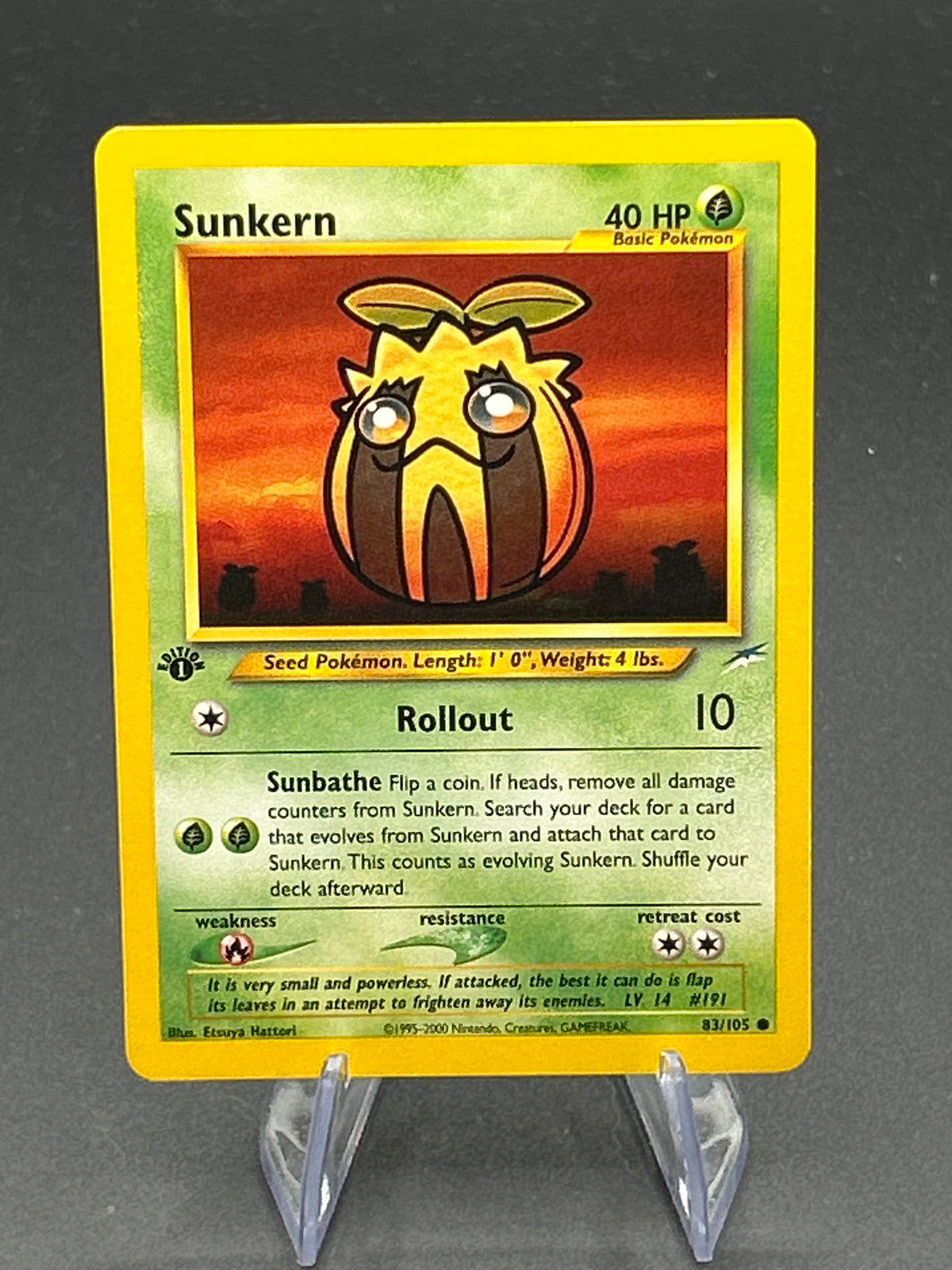 Pokémon TCG: 2002 Sunkern 83/105 - Neo Destiny - 1st Edition