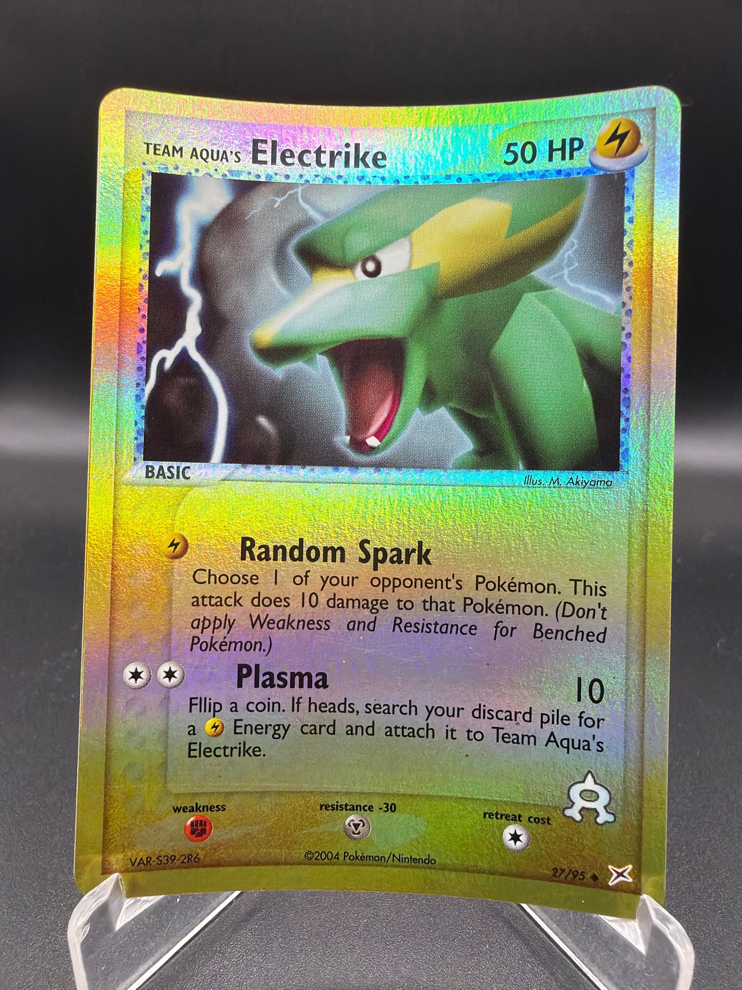 Pokémon TCG: 2004 Team Aqua's Electrike - 27/95 - Team Magma vs Team Aqua (MA)