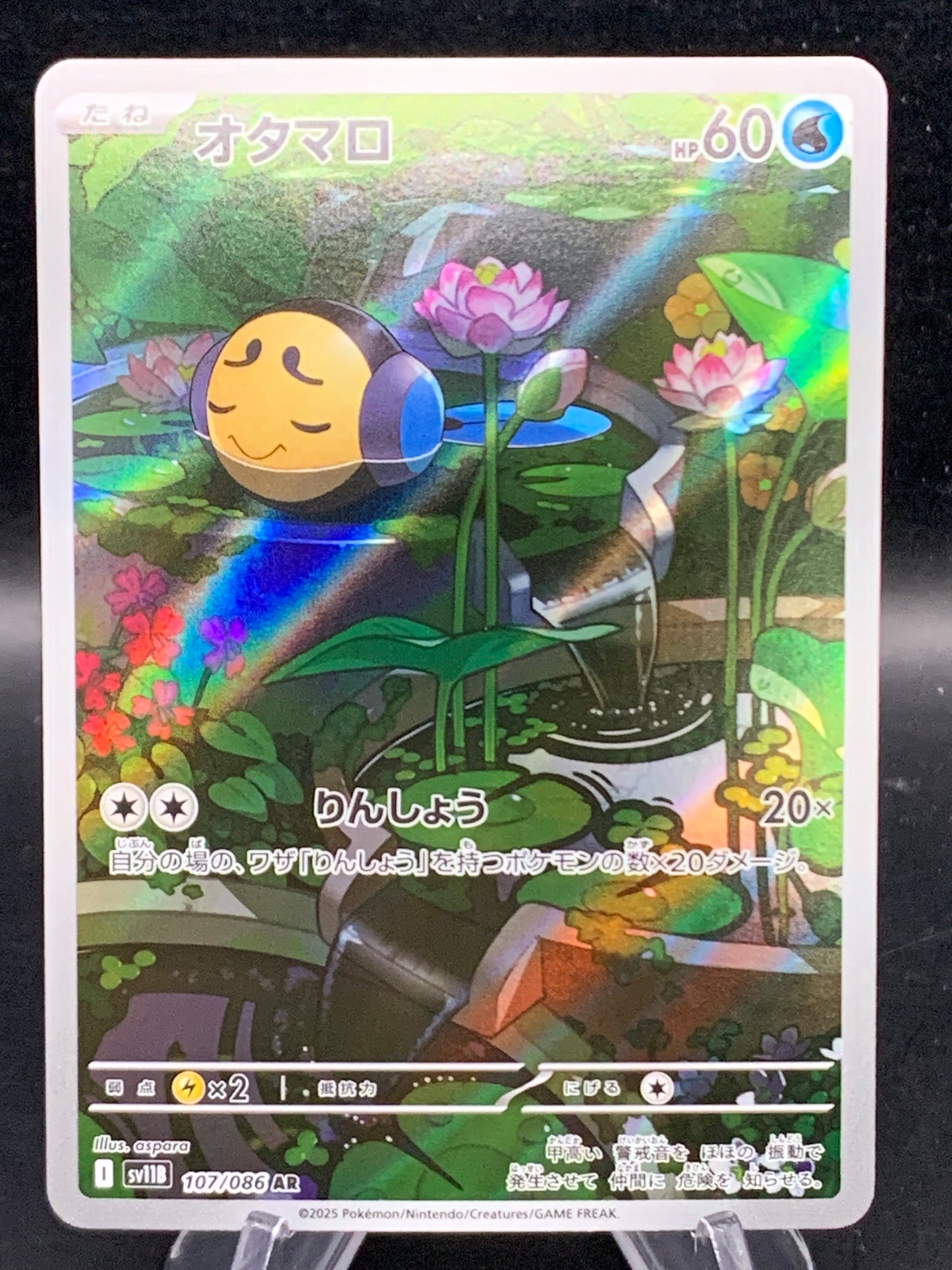 Pokémon TCG: 2025 Japanese Tympole 107/086 sv11B: Black Bolt