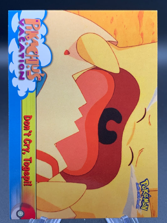 Pokémon TCG: Topps Pokémon Don't Cry, Togepi! - #43 - Pikachu's Vacation Movie Animation Edition