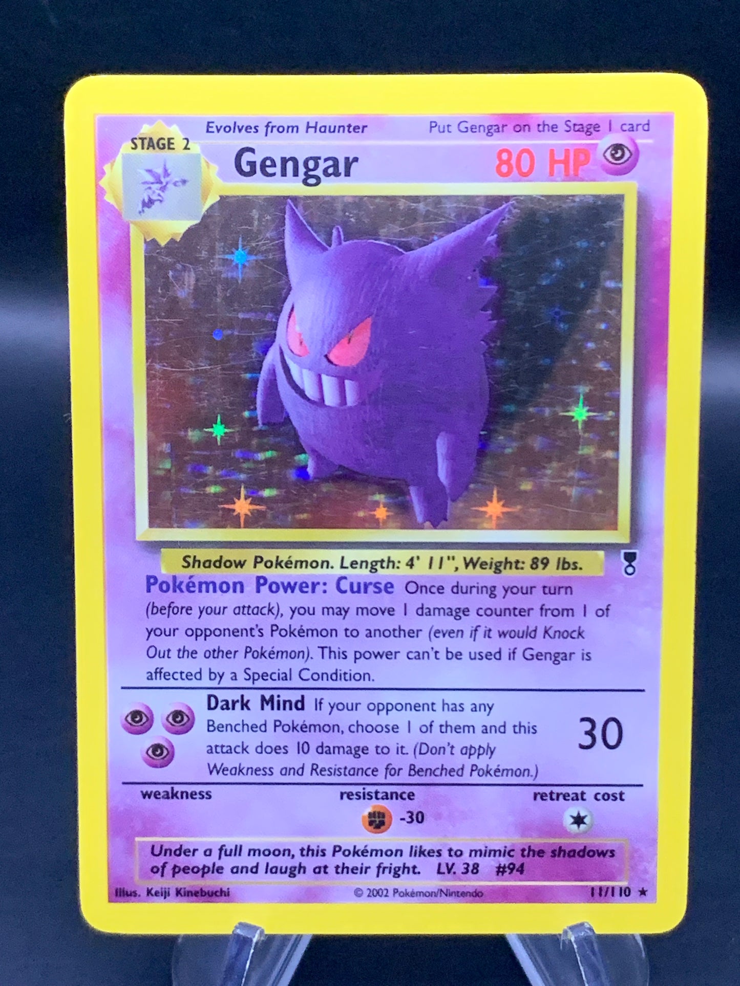 Pokémon TCG: 2002 Gengar 11/110 Legendary Collection Holo