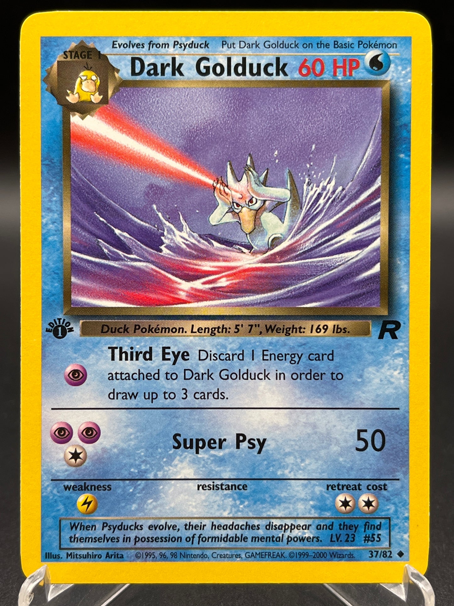 Pokémon TCG: 2000 Dark Golduck 37/82 - 1st Edition Team Rocket