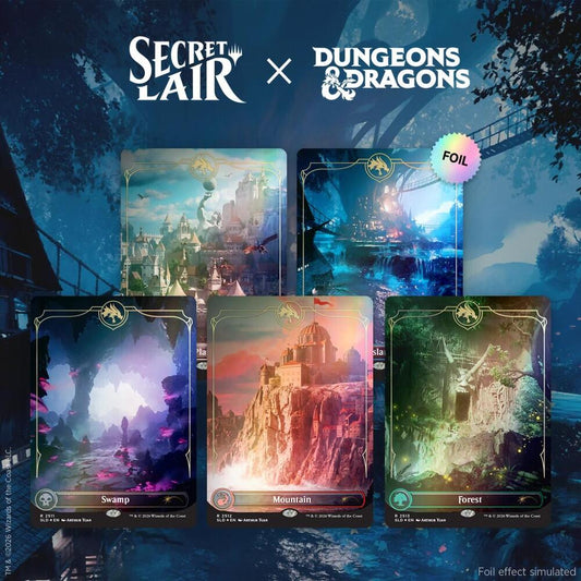 Magic The Gathering: Secret Lair x Dungeons & Dragons: Land of Forgotten Realms - Traditional Foil Edition