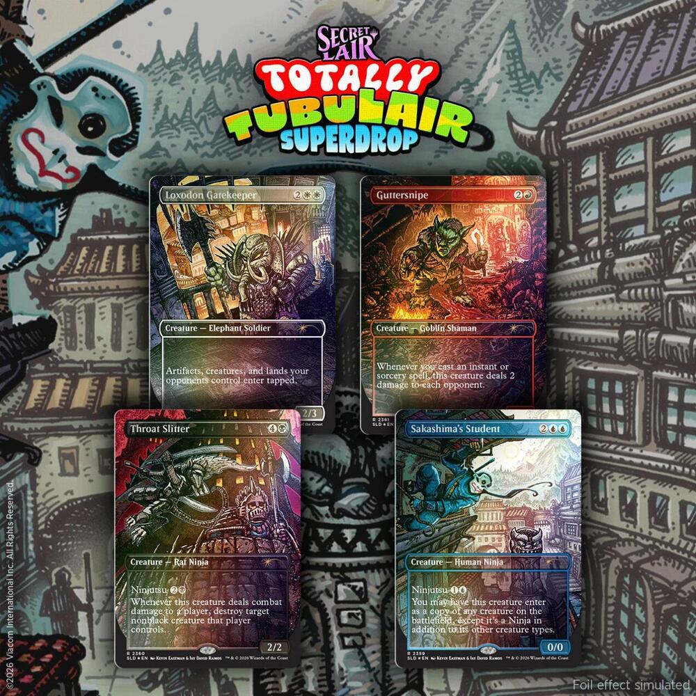 Magic The Gathering: Secret Lair Drop: Secret Lair Drop: Featuring: Kevin Eastman (Colors) - Traditional Foil Edition - Secret Lair Drop Series (SLD)