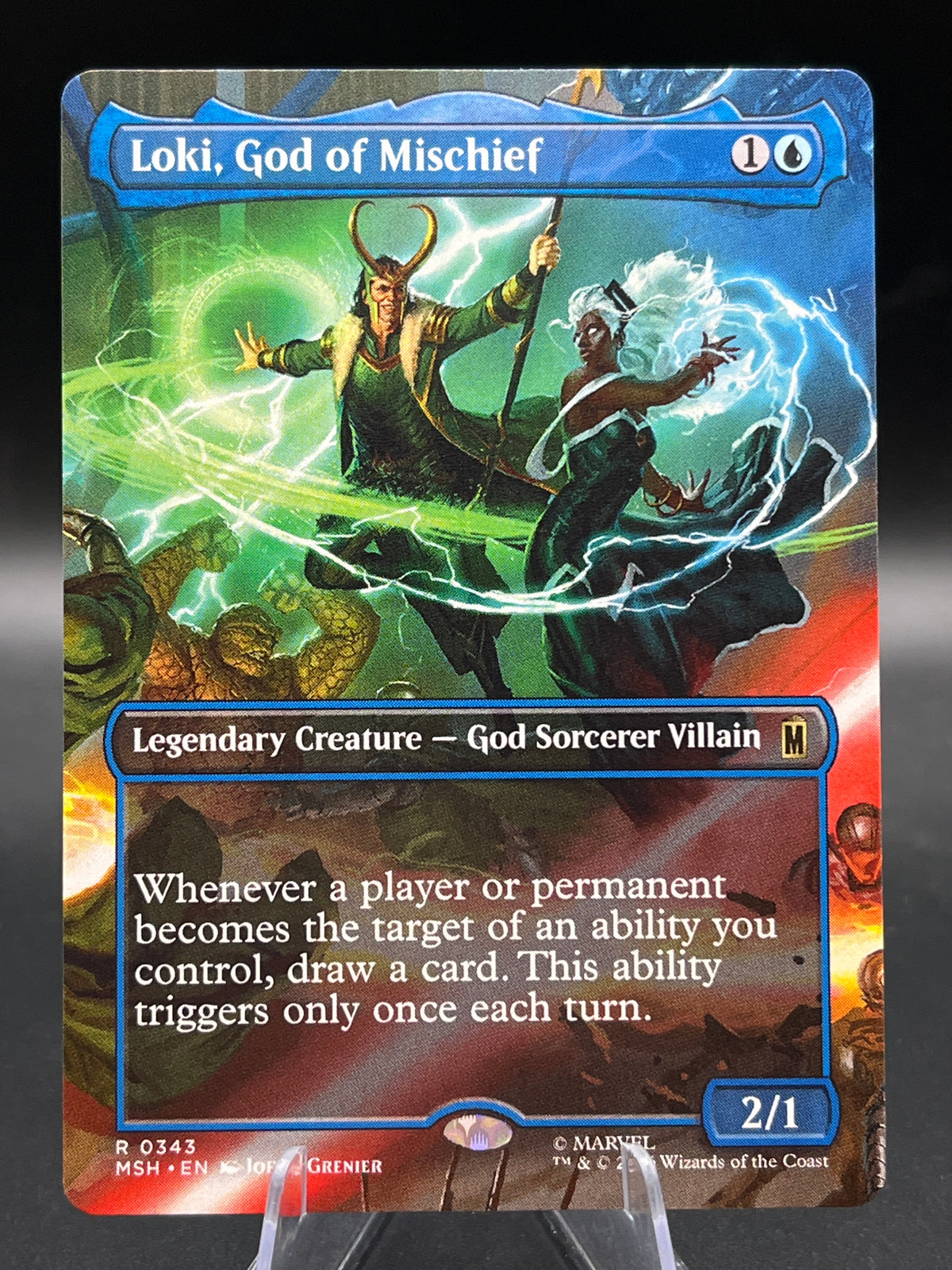 MTG TCG: 2026 Loki, God of Mischief (Borderless) - 0343 - Marvel Super Heroes (MSH)
