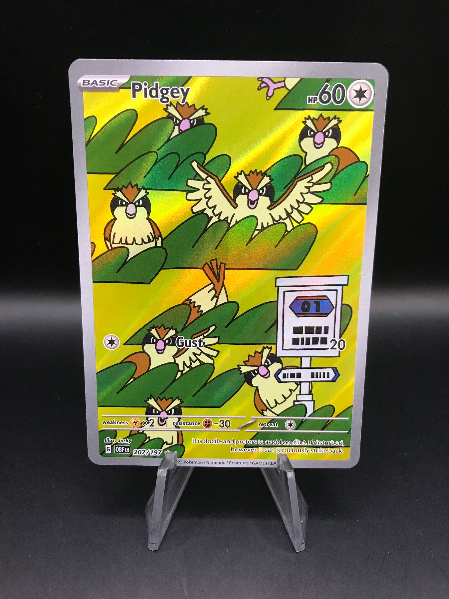 Pokémon TCG: 2023 Pidgey 207/197 S&V: Obsidian Flames