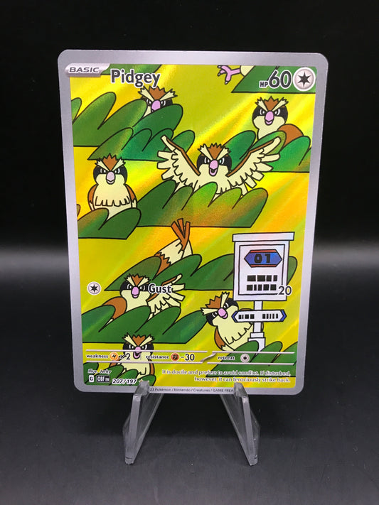 Pokémon TCG: 2023 Pidgey 207/197 S&V: Obsidian Flames