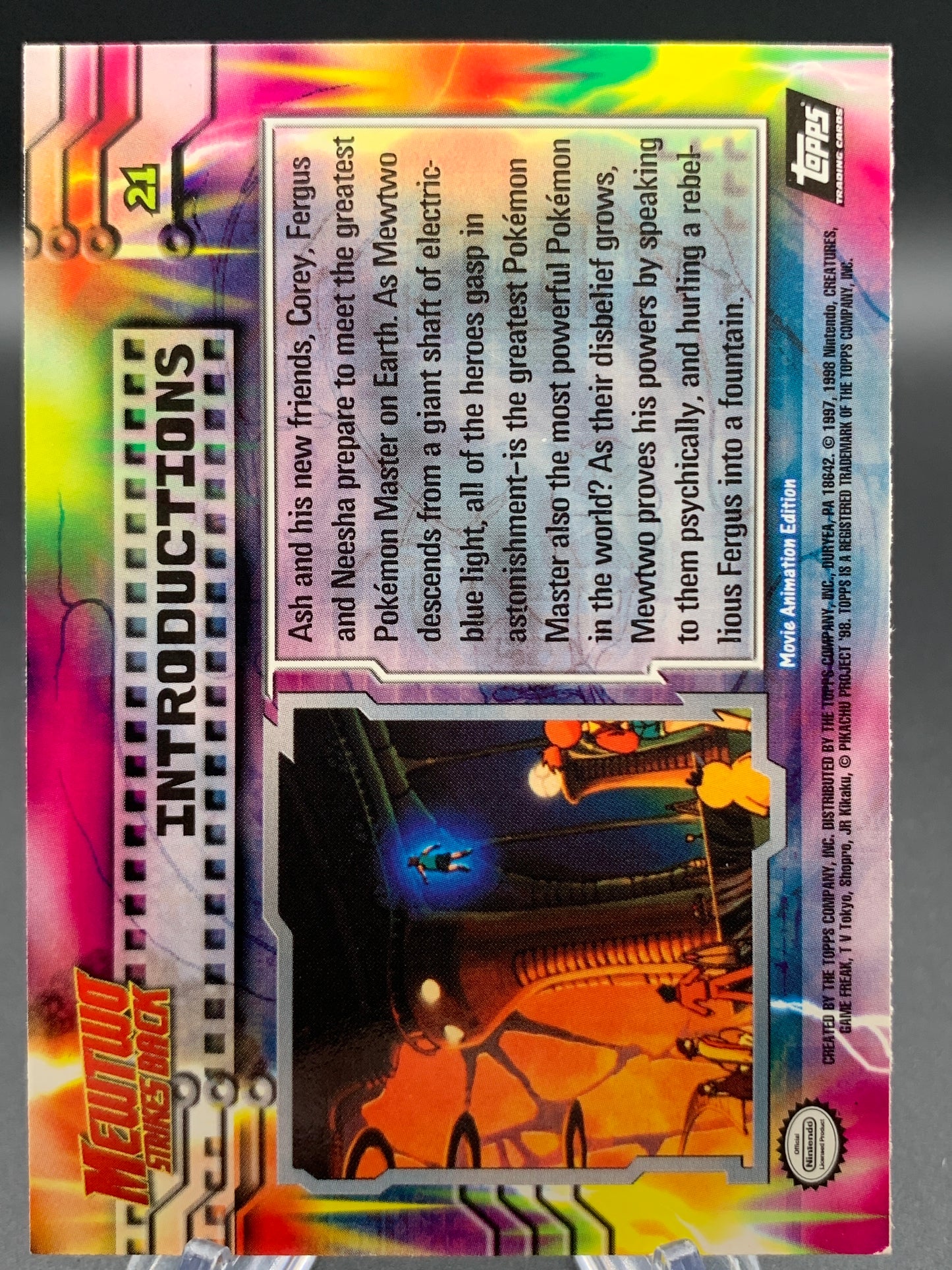 Pokémon TCG: Topps Pokémon Introductions - #21 - Mewtwo Strikes Back Movie Animation Edition