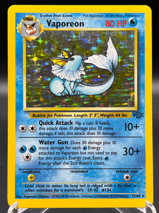 Pokémon TCG: 1999 Vaporeon 12/64 - Jungle Unlimited