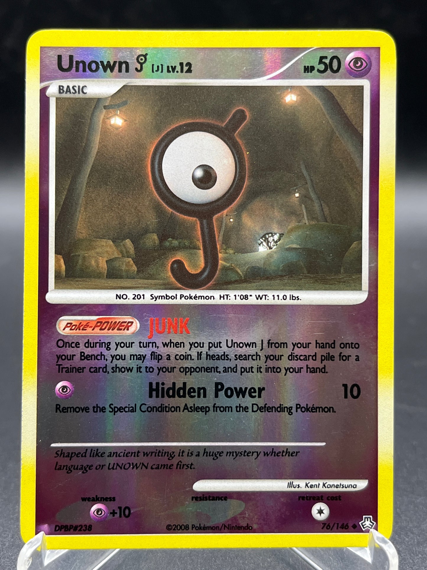 Pokémon TCG: 2008 Unown J 76/146 - Legends Awakened Reverse Holo