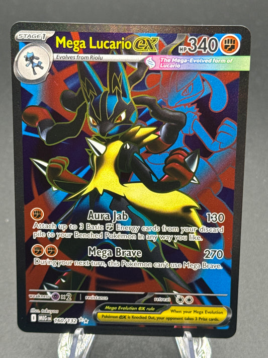 Pokémon TCG: 2025 - Mega Lucario ex - 160/132 - MEG: Mega Evolution