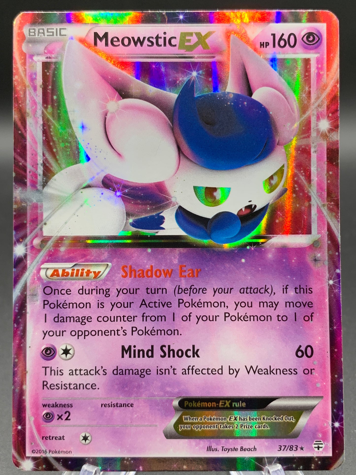 Pokémon TCG: 2016 Meowstic EX - 37/83 - XY: Generations
