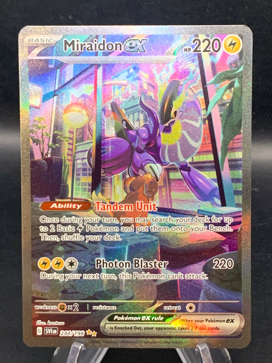 Pokémon TCG: 2023 Miraidon ex 244/198 Scarlet & Violet Alt Art