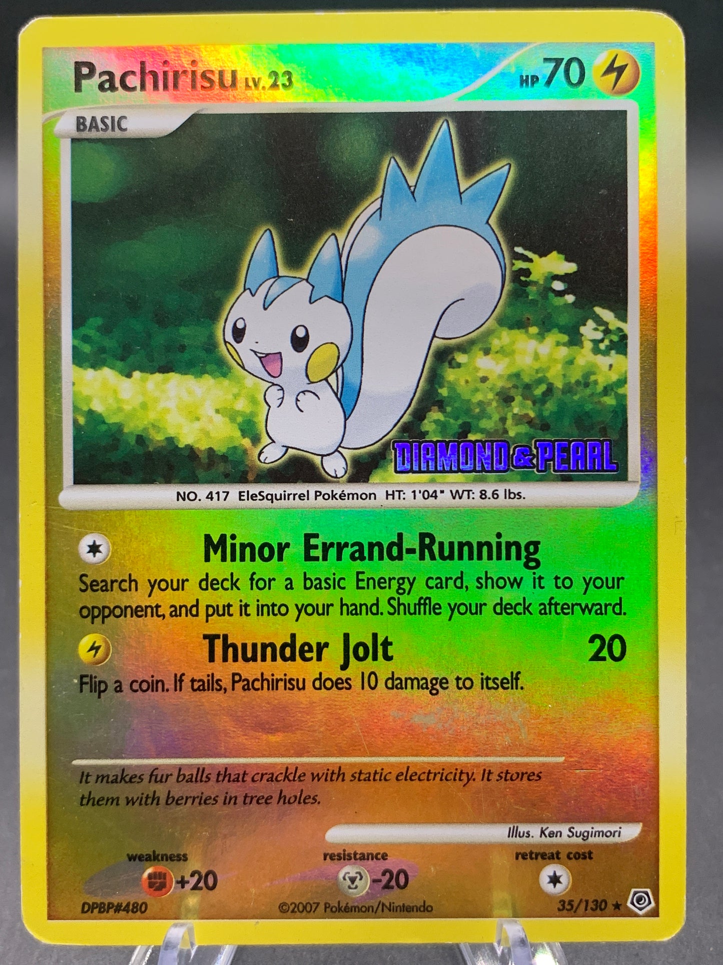 Pokémon TCG: 2007 Pachirisu - 35/130 [Diamond & Pearl] - Burger King Promos