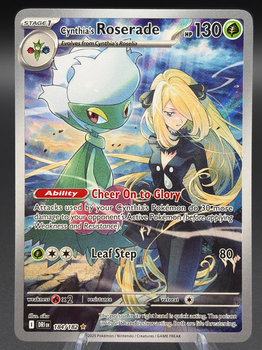 Pokémon TCG: 2025 Cynthia's Roserade - 184/182 - SV10: Destined Rivals