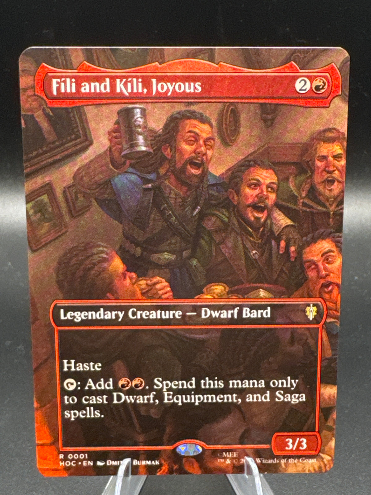 Magic The Gathering: 2026 Fili and Kili, Joyous (Borderless) - 0001 - The Hobbit: Eternal-Legal (HOC)